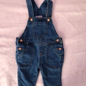BCBG Girls Denim Overalls - Size 9M